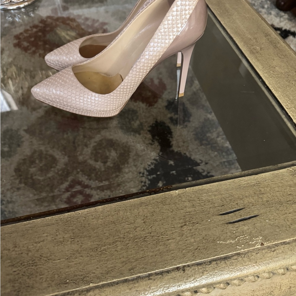 Jimmy Choo Textured Pink Heels
